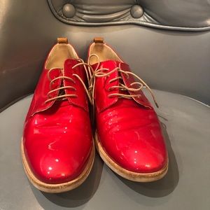 AGL Attilio Giusti Leombruni red leather 38.5
